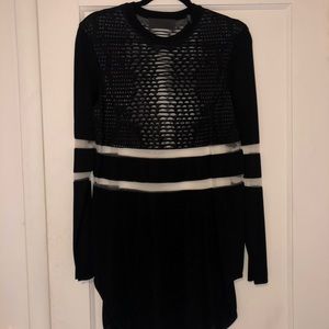 Alexander wang for h&m sheer black dress